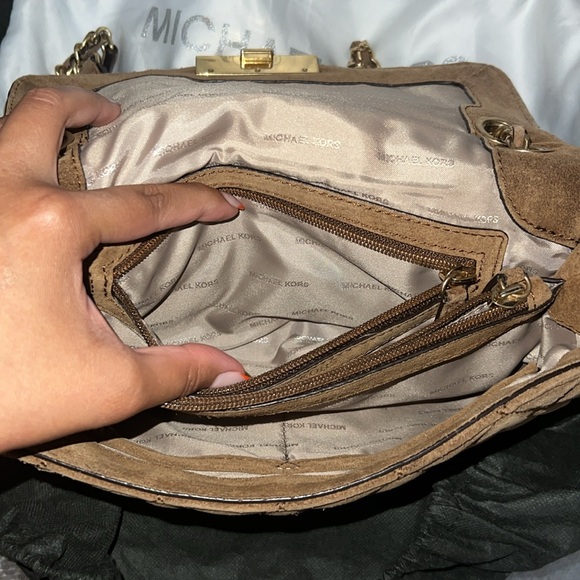 Michael Kors suede shoulder bag - Picture 15 of 16